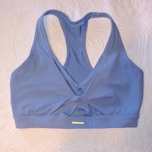 Gymshark Whitney Mesh Sports Bra in Goal Blue